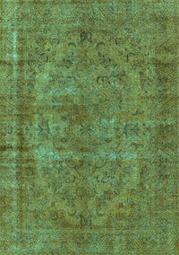 Oriental Turquoise Industrial Rug, urb1085turq