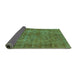 Sideview of Oriental Turquoise Industrial Rug, urb1085turq