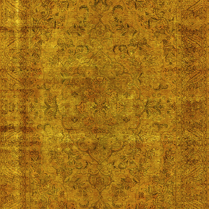 Oriental Yellow Industrial Rug, urb1085yw