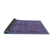 Sideview of Oriental Blue Industrial Rug, urb1085blu