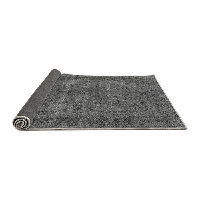 Sideview of Oriental Gray Industrial Rug, urb1085gry