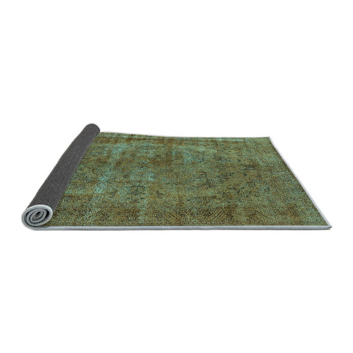 Sideview of Oriental Light Blue Industrial Rug, urb1085lblu