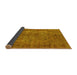 Sideview of Oriental Yellow Industrial Rug, urb1085yw