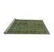 Sideview of Machine Washable Oriental Light Blue Industrial Rug, wshurb1085lblu