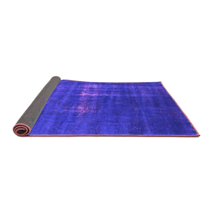 Sideview of Oriental Purple Industrial Rug, urb1086pur