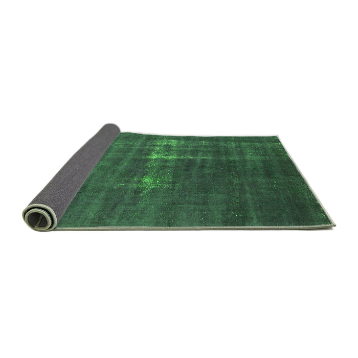 Sideview of Oriental Green Industrial Rug, urb1086grn