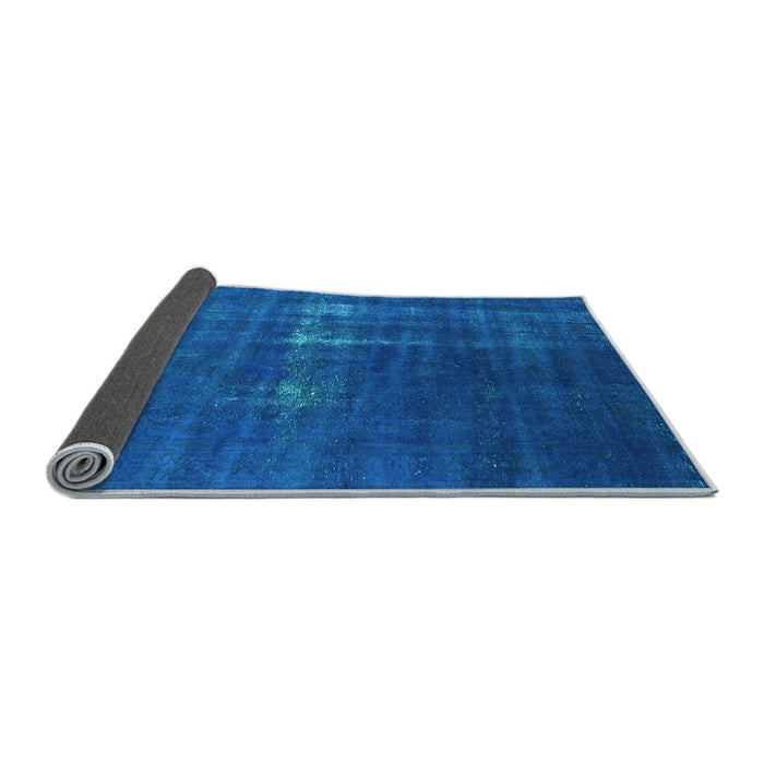 Sideview of Oriental Light Blue Industrial Rug, urb1086lblu