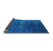 Sideview of Oriental Light Blue Industrial Rug, urb1086lblu