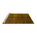 Sideview of Machine Washable Oriental Yellow Industrial Rug, wshurb1086yw