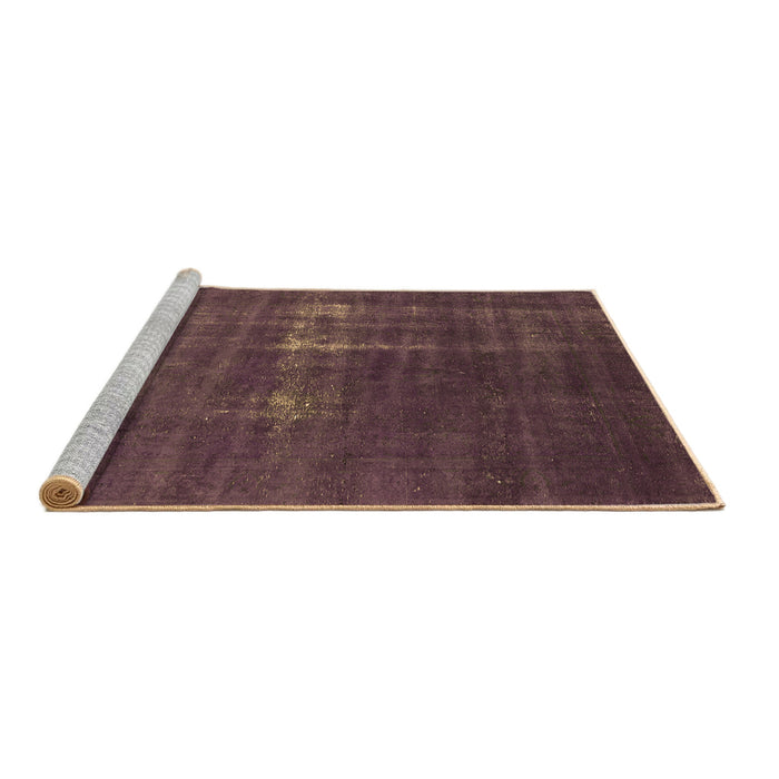 Sideview of Machine Washable Oriental Brown Industrial Rug, wshurb1086brn