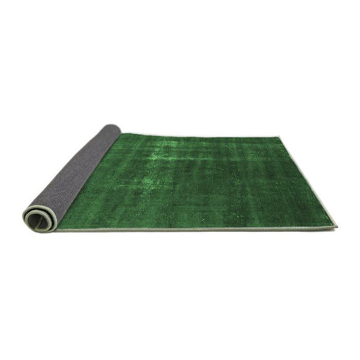 Sideview of Oriental Emerald Green Industrial Rug, urb1086emgrn