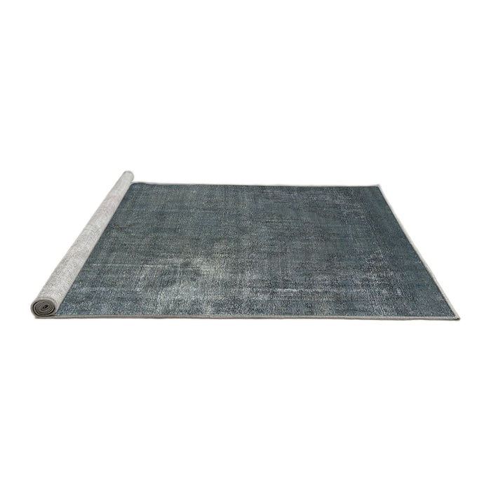 Sideview of Machine Washable Industrial Modern Light Slate Gray Rug, wshurb1087