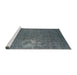 Sideview of Machine Washable Industrial Modern Light Slate Gray Rug, wshurb1087