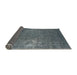 Sideview of Mid-Century Modern Light Slate Gray Oriental Rug, urb1087