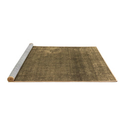 Sideview of Machine Washable Oriental Brown Industrial Rug, wshurb1087brn