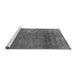 Sideview of Machine Washable Oriental Gray Industrial Rug, wshurb1087gry