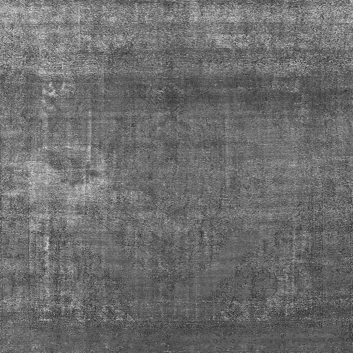 Square Oriental Gray Industrial Rug, urb1087gry