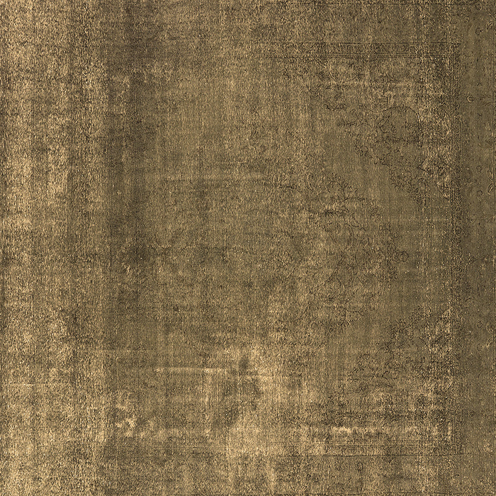 Square Oriental Brown Industrial Rug, urb1087brn