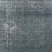 Square Mid-Century Modern Light Slate Gray Oriental Rug, urb1087