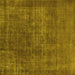 Square Machine Washable Oriental Yellow Industrial Rug, wshurb1088yw