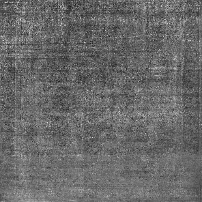Square Oriental Gray Industrial Rug, urb1088gry
