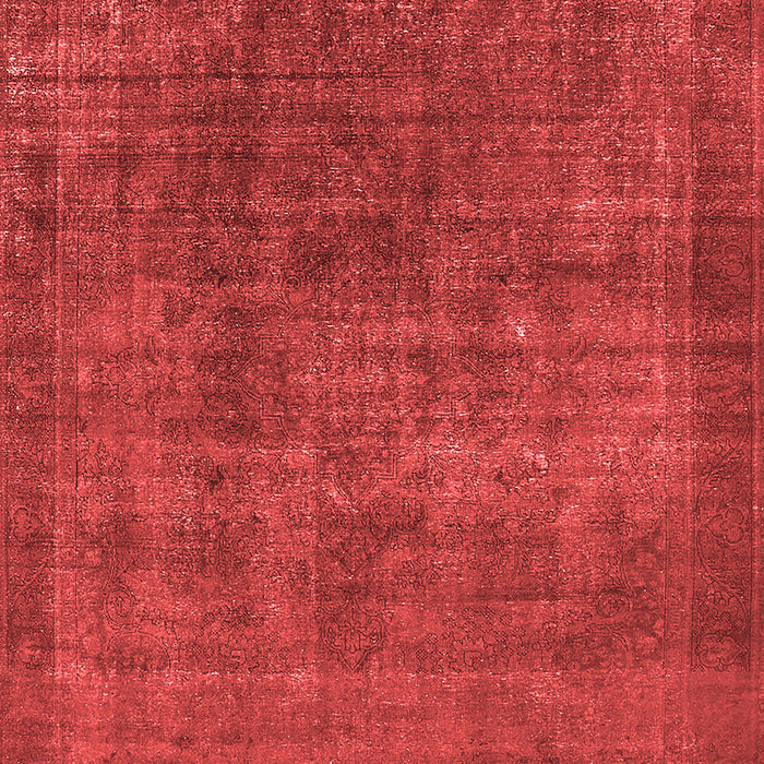 Machine Washable Oriental Red Industrial Rug, wshurb1088red