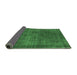 Sideview of Oriental Emerald Green Industrial Rug, urb1088emgrn