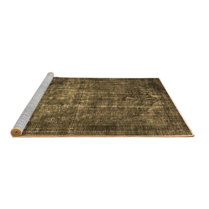 Sideview of Machine Washable Oriental Brown Industrial Rug, wshurb1089brn