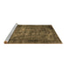 Sideview of Machine Washable Oriental Brown Industrial Rug, wshurb1089brn