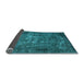 Sideview of Oriental Light Blue Industrial Rug, urb1089lblu