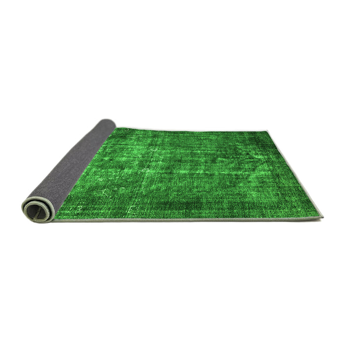 Sideview of Oriental Green Industrial Rug, urb1089grn