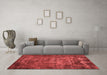 Industrial Red Washable Rugs