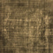 Square Oriental Brown Industrial Rug, urb1089brn