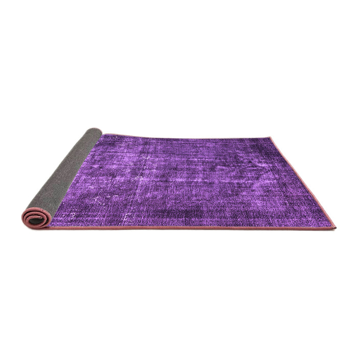 Sideview of Oriental Purple Industrial Rug, urb1089pur