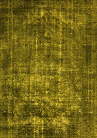 Oriental Yellow Industrial Rug, urb1089yw