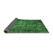 Sideview of Oriental Emerald Green Industrial Rug, urb1089emgrn