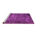 Sideview of Machine Washable Oriental Pink Industrial Rug, wshurb1089pnk