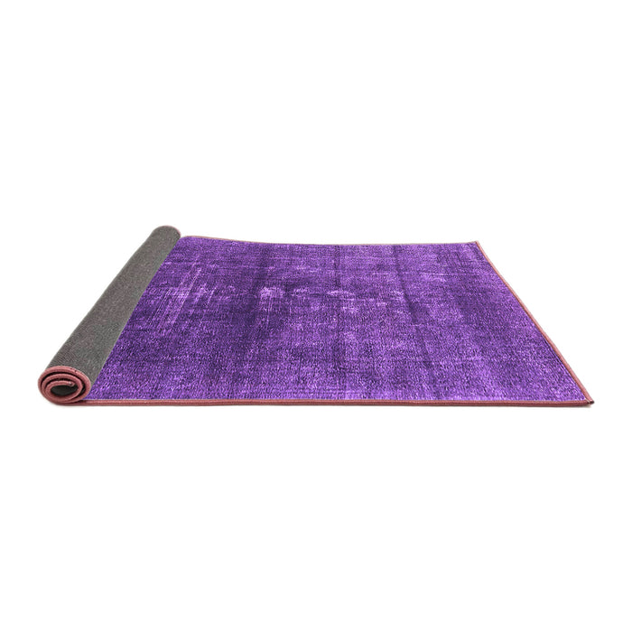 Sideview of Oriental Purple Industrial Rug, urb1090pur