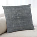 Lifestyle Image of Mid-Century Modern Urban Square Charcoal Blue Throw Pillow, 18 inch by 18 inch, pwurb1090