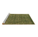 Sideview of Machine Washable Oriental Brown Industrial Rug, wshurb1091brn