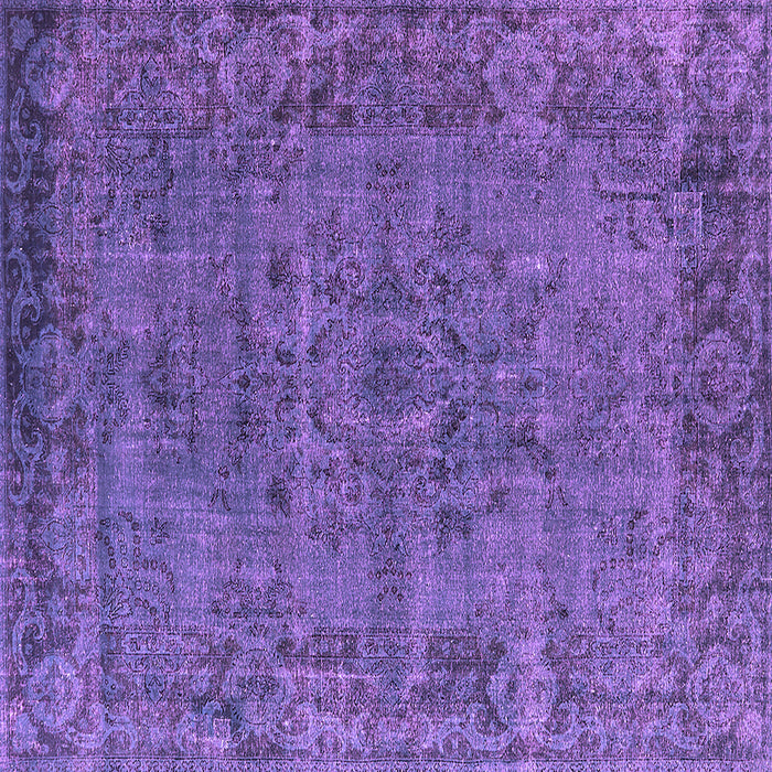 Square Oriental Purple Industrial Rug, urb1091pur