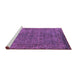 Sideview of Machine Washable Oriental Pink Industrial Rug, wshurb1091pnk