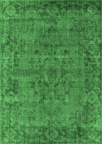 Oriental Emerald Green Industrial Rug, urb1091emgrn