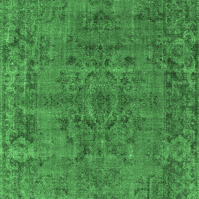 Oriental Emerald Green Industrial Rug, urb1091emgrn