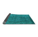 Sideview of Oriental Light Blue Industrial Rug, urb1091lblu