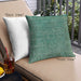 Front View of Mid-Century Modern Urban Square Mint Green Throw Pillow, 18 inch by 18 inch, pwurb1091