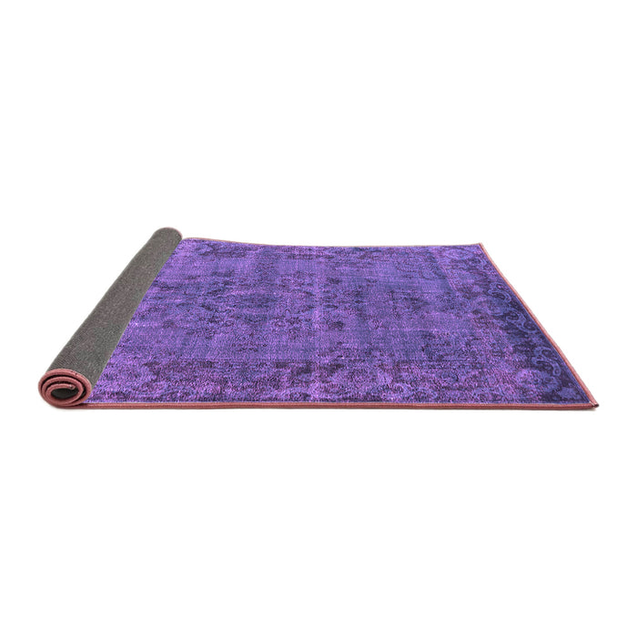 Sideview of Oriental Purple Industrial Rug, urb1091pur