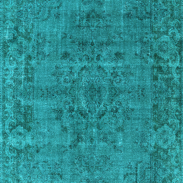 Machine Washable Oriental Light Blue Industrial Rug, wshurb1091lblu