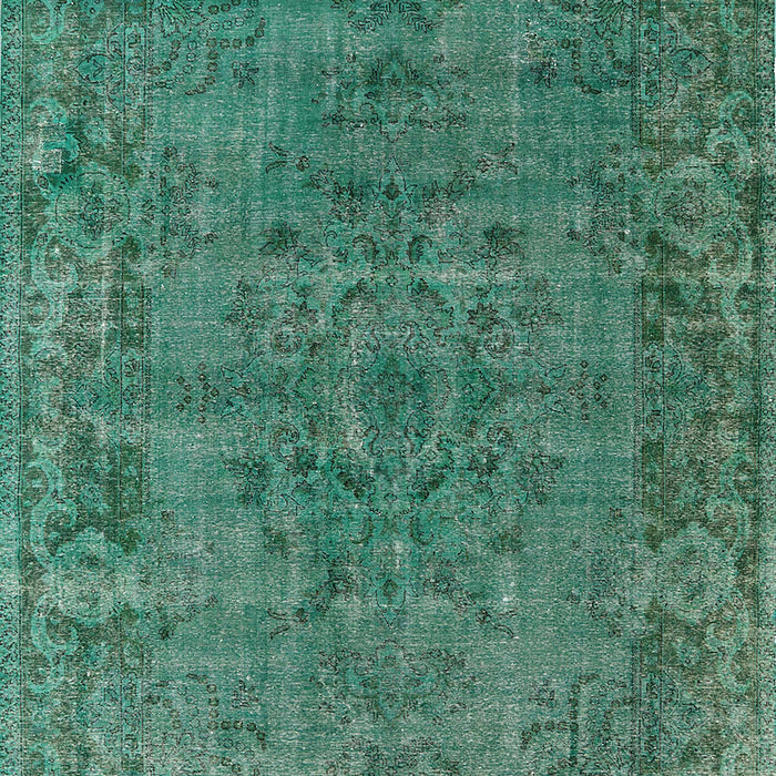 Machine Washable Industrial Modern Mint Green Rug, wshurb1091