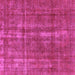 Square Machine Washable Oriental Pink Industrial Rug, wshurb1092pnk